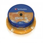 Verbatim 43522 DVD-R 16x 25 Pack Spindle
